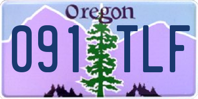 OR license plate 091TLF