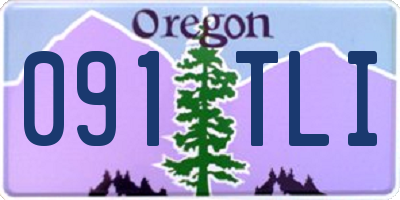 OR license plate 091TLI