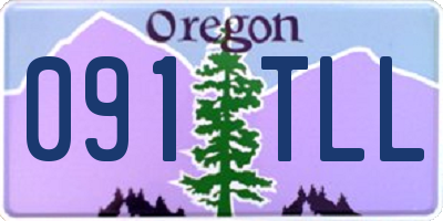 OR license plate 091TLL