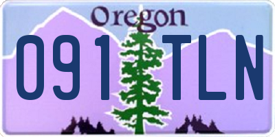 OR license plate 091TLN