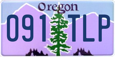 OR license plate 091TLP