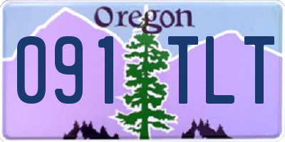 OR license plate 091TLT