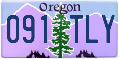 OR license plate 091TLY