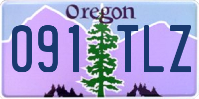OR license plate 091TLZ