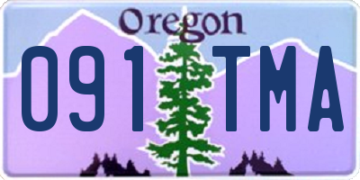 OR license plate 091TMA