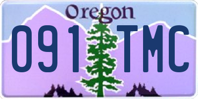 OR license plate 091TMC