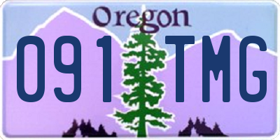 OR license plate 091TMG