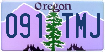 OR license plate 091TMJ