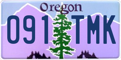 OR license plate 091TMK