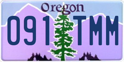 OR license plate 091TMM