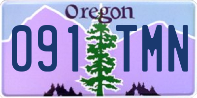 OR license plate 091TMN
