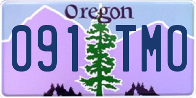 OR license plate 091TMO