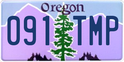 OR license plate 091TMP