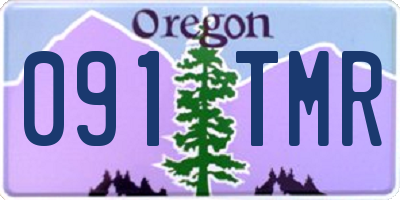 OR license plate 091TMR