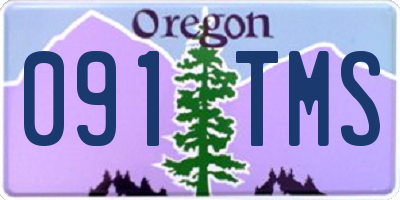 OR license plate 091TMS