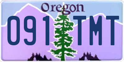 OR license plate 091TMT