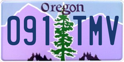 OR license plate 091TMV