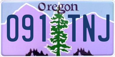 OR license plate 091TNJ