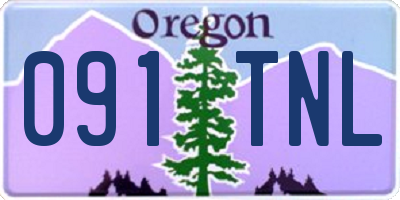 OR license plate 091TNL