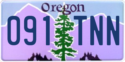 OR license plate 091TNN