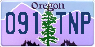 OR license plate 091TNP