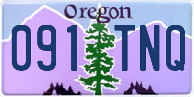 OR license plate 091TNQ