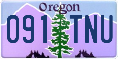 OR license plate 091TNU