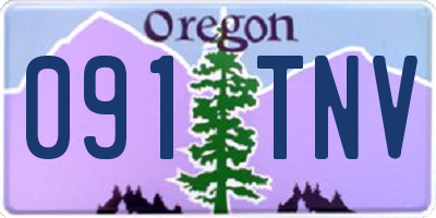 OR license plate 091TNV