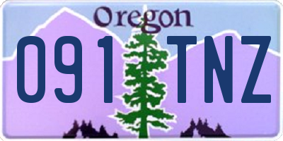 OR license plate 091TNZ