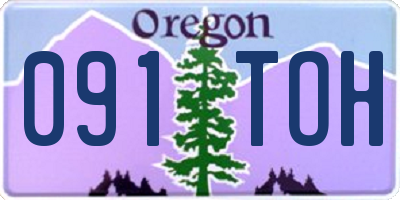 OR license plate 091TOH