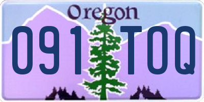 OR license plate 091TOQ