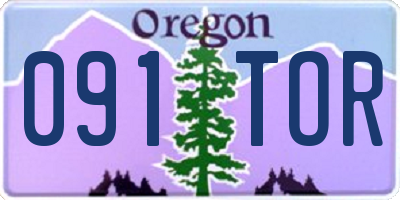 OR license plate 091TOR