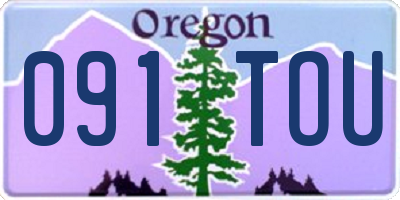 OR license plate 091TOU