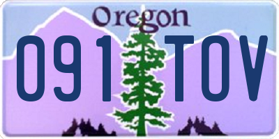 OR license plate 091TOV