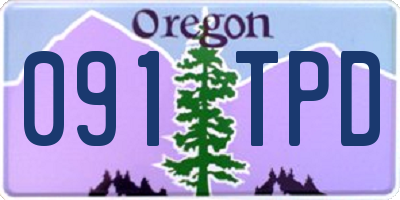 OR license plate 091TPD