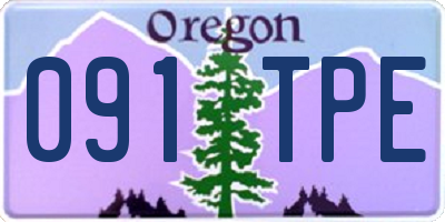 OR license plate 091TPE
