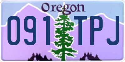 OR license plate 091TPJ