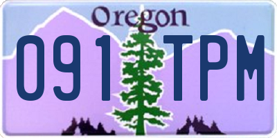 OR license plate 091TPM