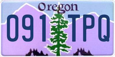 OR license plate 091TPQ