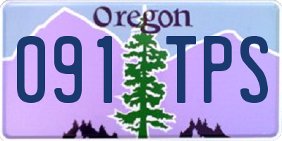 OR license plate 091TPS