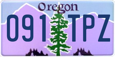 OR license plate 091TPZ