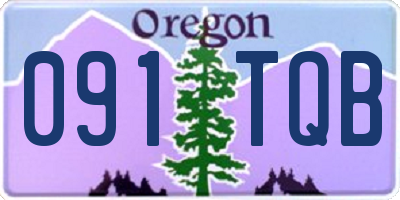 OR license plate 091TQB