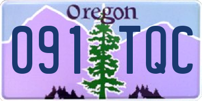 OR license plate 091TQC