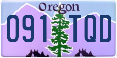 OR license plate 091TQD