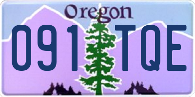 OR license plate 091TQE