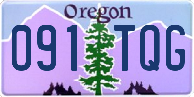 OR license plate 091TQG