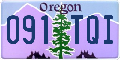 OR license plate 091TQI