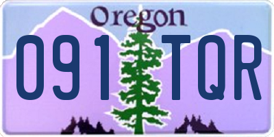 OR license plate 091TQR