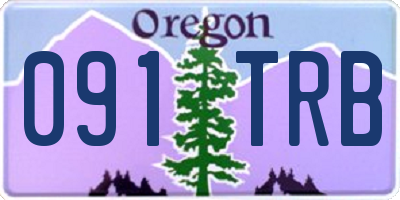 OR license plate 091TRB