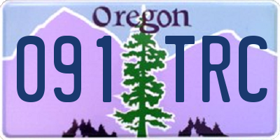 OR license plate 091TRC
